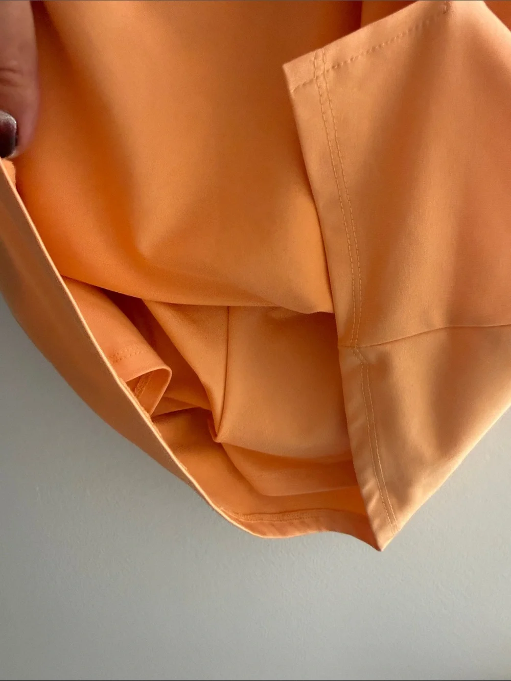 art class Orange Spaghetti-Strap Mini Dress